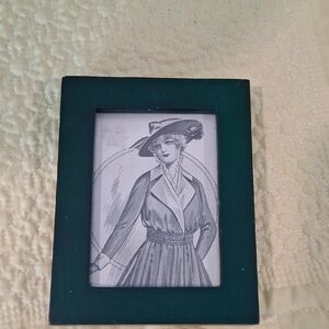 Hunter Green Small Picture Frame READ